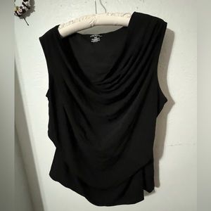 Black sleeveless shirt